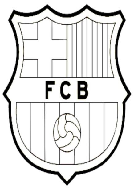 💠 Escudos de futbol - Dibujosparacolorear.eu: Dibujar Fácil, dibujos de El Escudo De Barcelona, como dibujar El Escudo De Barcelona para colorear