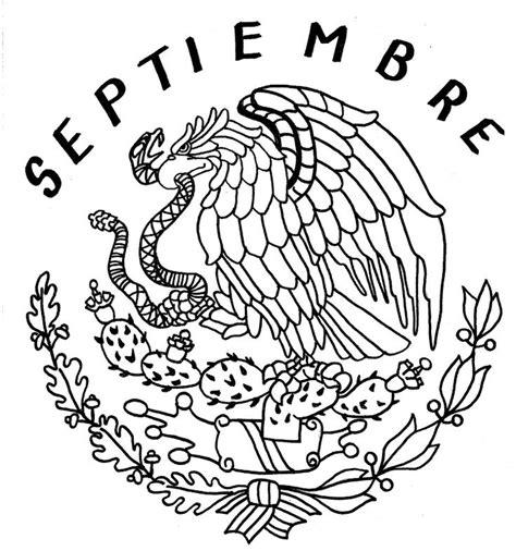 Mexican Eagle Coloring Pages | Escudo de mexico. Bandera: Dibujar Fácil, dibujos de El Escudo De Mexico, como dibujar El Escudo De Mexico paso a paso para colorear