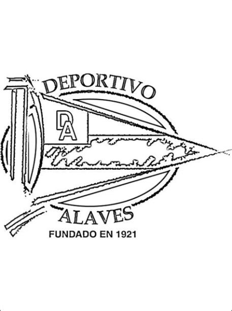 Logo del Deportivo Alavés | Dibujos para colorear: Aprender como Dibujar y Colorear Fácil con este Paso a Paso, dibujos de El Escudo Del Alaves, como dibujar El Escudo Del Alaves para colorear e imprimir