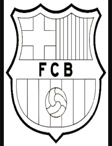 💠 Escudos de futbol - Dibujosparacolorear.eu: Aprende como Dibujar Fácil con este Paso a Paso, dibujos de El Escudo Del Barça, como dibujar El Escudo Del Barça para colorear