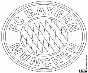 Juegos de Escudos de Clubes de Futbol - Europa para: Aprende a Dibujar y Colorear Fácil, dibujos de El Escudo Del Bayern Munich, como dibujar El Escudo Del Bayern Munich paso a paso para colorear