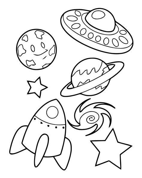 Siluetas de Espacio para imprimir y dibujar imágenes de: Dibujar y Colorear Fácil con este Paso a Paso, dibujos de El Espacio Para Niños, como dibujar El Espacio Para Niños para colorear e imprimir