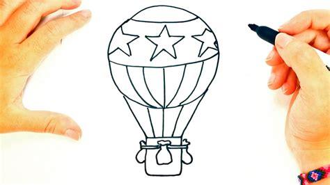 How to draw a Hot Air Balloon | Hot Air Balloon Easy Draw: Dibujar Fácil, dibujos de El Globo Bombastico, como dibujar El Globo Bombastico para colorear