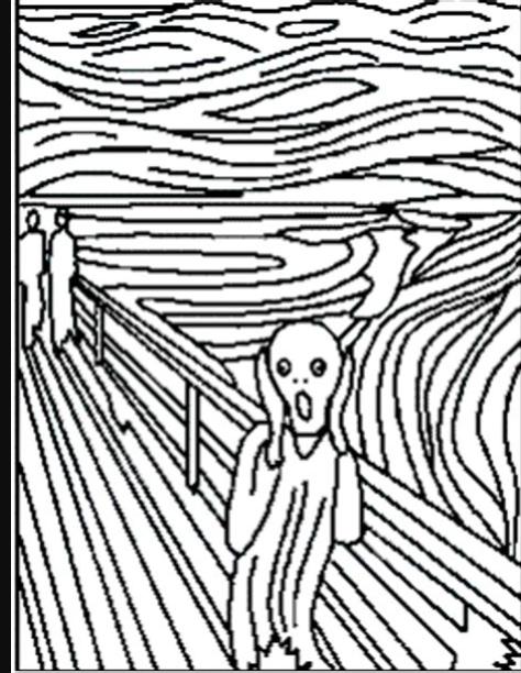 APUNTES ACADÉMICOS/PROYECTOS/ÁREA ARTÍSTICA: dibujo: Aprende como Dibujar Fácil, dibujos de El Grito De Munch, como dibujar El Grito De Munch paso a paso para colorear