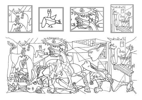 Guernica para colorear: Aprende a Dibujar Fácil con este Paso a Paso, dibujos de El Guernica, como dibujar El Guernica para colorear