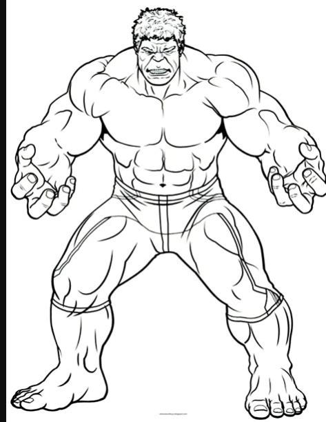  Cómo dibujar El Hulk 】 Paso a Paso Muy Fácil