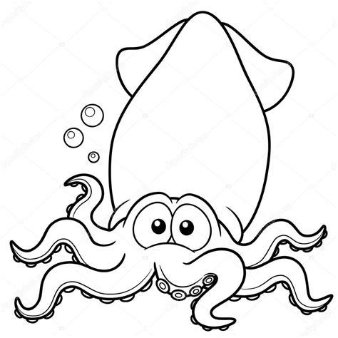 Caricatura de calamar vector. gráfico vectorial: Aprende como Dibujar y Colorear Fácil, dibujos de El Juego Del Calamar, como dibujar El Juego Del Calamar paso a paso para colorear