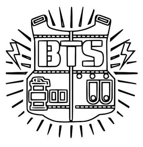 Dibujo para colorear BTS : Logo 