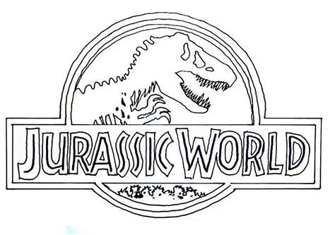 Logo Of Jurassic World Coloring Page - Free Printable: Dibujar y Colorear Fácil con este Paso a Paso, dibujos de El Logo De Jurassic World, como dibujar El Logo De Jurassic World para colorear