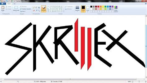 Dibujo de Skrillex en Paint - YouTube: Dibujar y Colorear Fácil con este Paso a Paso, dibujos de El Logo De Skrillex, como dibujar El Logo De Skrillex para colorear e imprimir