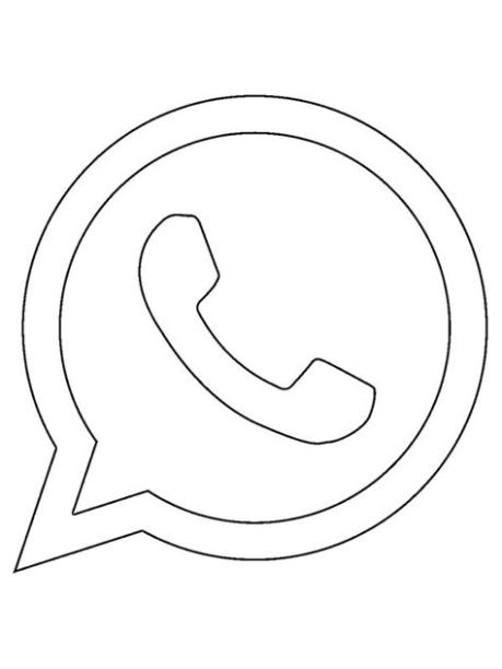 Dibujos para colorear Logo de WhatsApp: Dibujar y Colorear Fácil con este Paso a Paso, dibujos de El Logo De Whatsapp, como dibujar El Logo De Whatsapp para colorear e imprimir