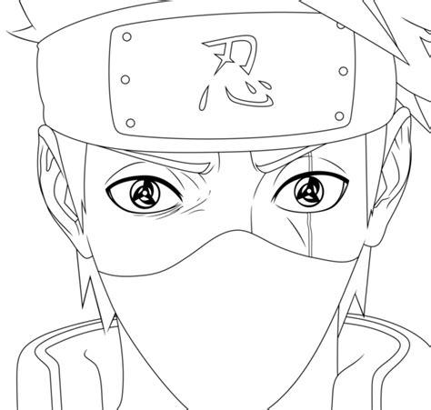 Kakashi Sharingan Lineart - Naruto Chapter 688 by mike-rmb: Dibujar Fácil, dibujos de El Mangekyou Sharingan De Kakashi, como dibujar El Mangekyou Sharingan De Kakashi para colorear
