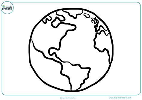 Colorear dibujo tierra planeta - Mundo Primaria: Aprende como Dibujar Fácil con este Paso a Paso, dibujos de El Mundo, como dibujar El Mundo para colorear e imprimir