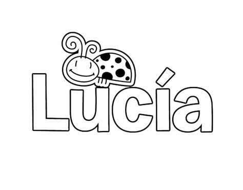 Dibujo de Lucia para Colorear - Dibujos.net: Dibujar y Colorear Fácil con este Paso a Paso, dibujos de El Nombre Lucia, como dibujar El Nombre Lucia paso a paso para colorear