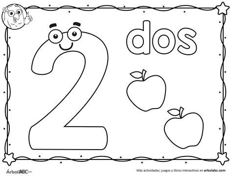 Número 2 para colorear | Árbol ABC: Aprender a Dibujar y Colorear Fácil, dibujos de El Numero 2, como dibujar El Numero 2 paso a paso para colorear