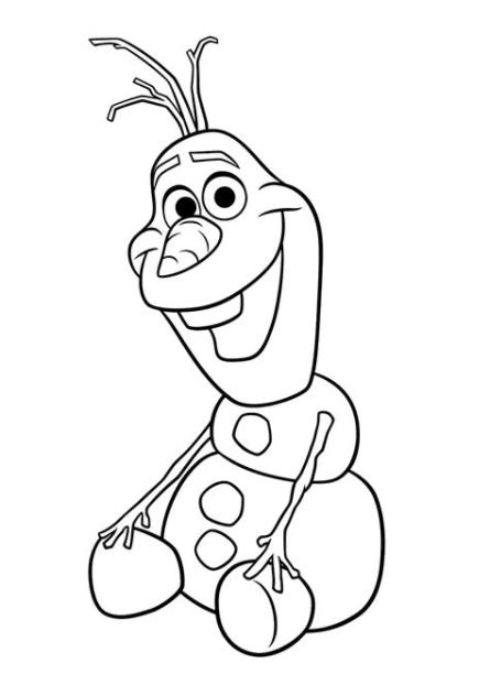 Dibujos de Olaf para colorear. Imprimir muñeco de nieve: Aprende como Dibujar y Colorear Fácil con este Paso a Paso, dibujos de El Olaf, como dibujar El Olaf para colorear