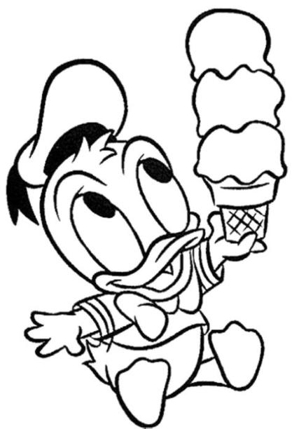 Dibujos de Pato Donald bebe para colorear: Dibujar Fácil con este Paso a Paso, dibujos de El Pato Donald, como dibujar El Pato Donald paso a paso para colorear