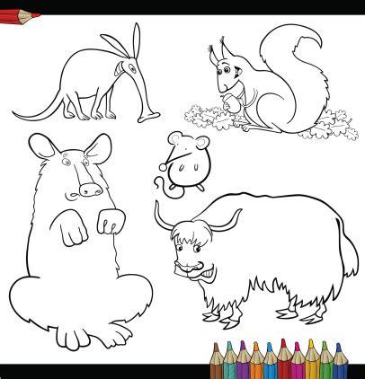 Ilustración de Los Animales Para Colorear Libro O Página: Aprender como Dibujar Fácil, dibujos de El Pelaje De Un Animal, como dibujar El Pelaje De Un Animal paso a paso para colorear