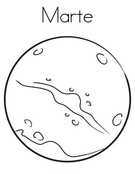 Blog de Geografia: Planeta Marte - Desenho para Imprimir e: Aprende como Dibujar Fácil, dibujos de El Planeta Marte, como dibujar El Planeta Marte para colorear