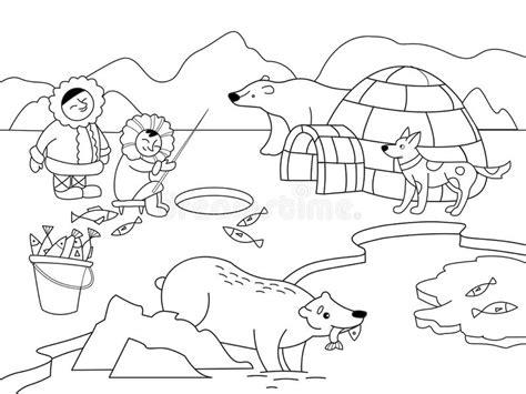 Para Colorear Animales Del Polo Norte Para Ninos: Dibujar Fácil, dibujos de El Polo Norte, como dibujar El Polo Norte para colorear