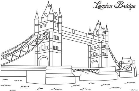 Dibujos de Puente de Londres para Colorear. Pintar e: Aprende como Dibujar Fácil, dibujos de El Puente De Londres, como dibujar El Puente De Londres para colorear e imprimir