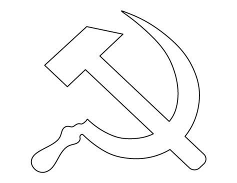 Printable Hammer and Sickle Template: Aprender como Dibujar y Colorear Fácil con este Paso a Paso, dibujos de El Simbolo Comunista, como dibujar El Simbolo Comunista para colorear