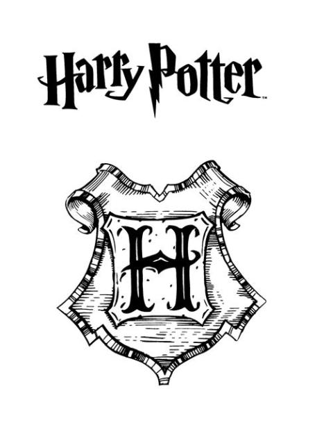 Harry Potter crest | Dibujos de harry potter. Varita: Dibujar y Colorear Fácil, dibujos de El Simbolo De Harry Potter, como dibujar El Simbolo De Harry Potter para colorear