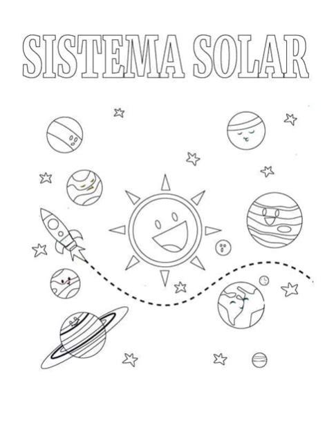 Sistema Solar para Colorear - Información y Características: Aprende como Dibujar Fácil, dibujos de El Sistema Solar Para Niños, como dibujar El Sistema Solar Para Niños para colorear e imprimir