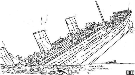 Free Titanic Coloring Pages With Titanic Coloring Pages: Dibujar y Colorear Fácil, dibujos de El Titanic En 3D, como dibujar El Titanic En 3D paso a paso para colorear