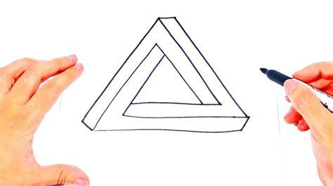 Como dibujar el Triangulo Imposible | Dibujo de Ilusión: Dibujar Fácil con este Paso a Paso, dibujos de El Triangulo Imposible, como dibujar El Triangulo Imposible para colorear e imprimir