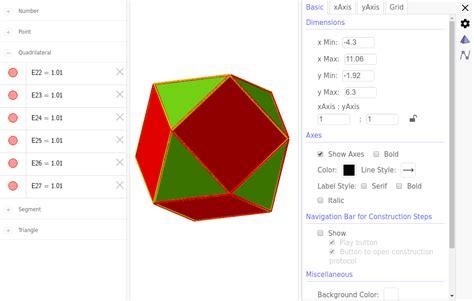 cuboctaedro coloreado – GeoGebra: Aprende a Dibujar y Colorear Fácil con este Paso a Paso, dibujos de En 3D En Geogebra, como dibujar En 3D En Geogebra para colorear