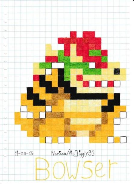 Pin de Dk Shreeve en Super Mario Maker disfraces y DLC: Dibujar Fácil con este Paso a Paso, dibujos de En 8 Bits, como dibujar En 8 Bits para colorear e imprimir