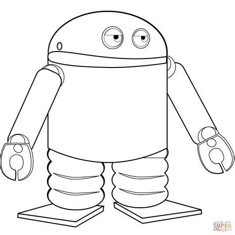 Dibujo de Robot Androide para colorear | Dibujos para: Aprende a Dibujar y Colorear Fácil con este Paso a Paso, dibujos de En Android, como dibujar En Android paso a paso para colorear