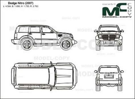 Dodge Nitro '2007 - 2D drawing (blueprints) - Model COPY: Dibujar Fácil con este Paso a Paso, dibujos de En Autocad 2007, como dibujar En Autocad 2007 para colorear