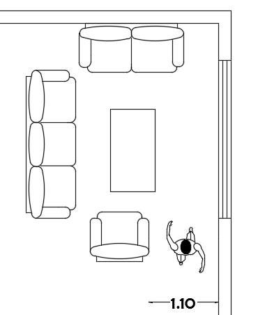 Diseño de Salas: Tips de distribución y ubicación de TV: Dibujar Fácil con este Paso a Paso, dibujos de En Autocad En Centimetros, como dibujar En Autocad En Centimetros paso a paso para colorear