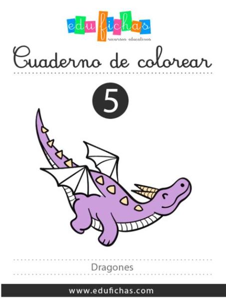 Dragones para colorear PDF by edufichas - Issuu: Dibujar y Colorear Fácil, dibujos de En Indesign, como dibujar En Indesign paso a paso para colorear