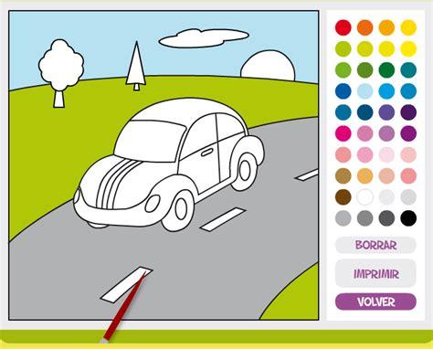 JUEGOS SENCILLOS EDUCACION ESPECIAL: colorea en linea un coche: Aprender como Dibujar y Colorear Fácil, dibujos de En Linea, como dibujar En Linea para colorear