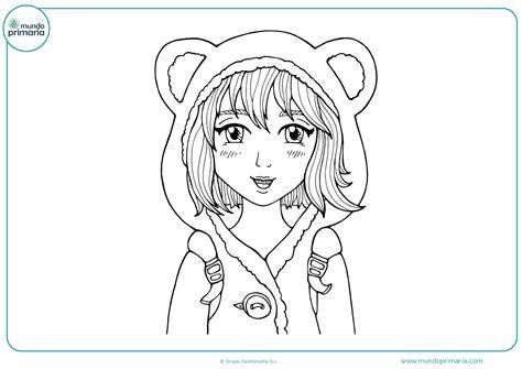 Dibujos Manga y Anime para Colorear Imprimir Gratis: Aprende como Dibujar y Colorear Fácil, dibujos de En Manga, como dibujar En Manga para colorear