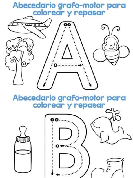 Abecedario-grafomotor-para-colorear-y-repasar.pdf: Aprender a Dibujar Fácil con este Paso a Paso, dibujos de En Negativo, como dibujar En Negativo para colorear