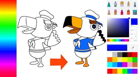 Como Pintar / Colorear a Gulliver de Animal Crossing en mi: Dibujar y Colorear Fácil, dibujos de En Paint 3D, como dibujar En Paint 3D paso a paso para colorear