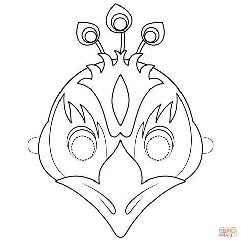 Dibujo de Máscara de Pavo Real para colorear | Dibujos: Dibujar y Colorear Fácil con este Paso a Paso, dibujos de En Processing, como dibujar En Processing paso a paso para colorear