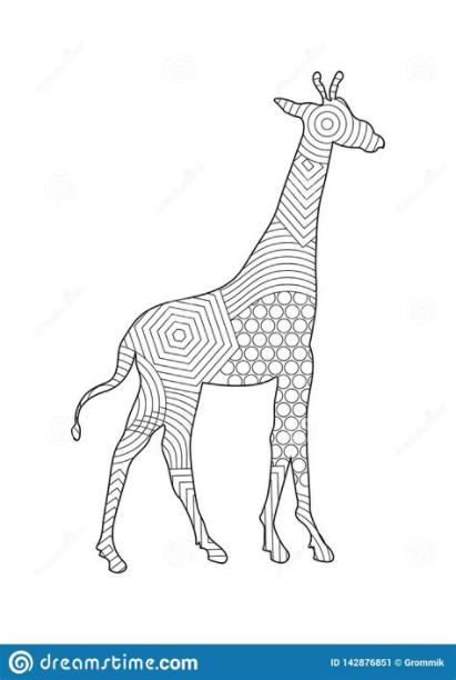 Drawing Giraffe Coloring Pages For Children And Adults: Dibujar Fácil con este Paso a Paso, dibujos de En Processing, como dibujar En Processing para colorear