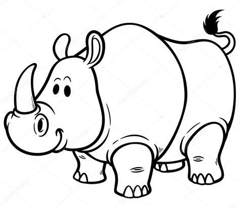 Rhino. vector. gráfico vectorial © sararoom imagen #54333367: Dibujar y Colorear Fácil con este Paso a Paso, dibujos de En Rhinoceros, como dibujar En Rhinoceros para colorear