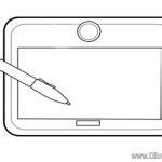 dibujo de tablet para colorear | Dibujos para Colorear: Aprender a Dibujar y Colorear Fácil con este Paso a Paso, dibujos de En Una Tablet Android, como dibujar En Una Tablet Android para colorear