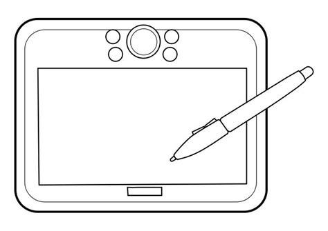 Dibujo para colorear tableta gráfica - Dibujos Para: Aprender como Dibujar Fácil con este Paso a Paso, dibujos de En Una Tableta Grafica, como dibujar En Una Tableta Grafica para colorear e imprimir