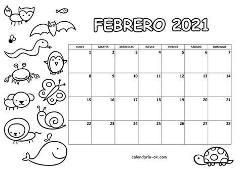 Plantilla Calendario 【FEBRERO 2021】 para IMPRIMIR PDF: Dibujar y Colorear Fácil con este Paso a Paso, dibujos de En Word 2021, como dibujar En Word 2021 para colorear