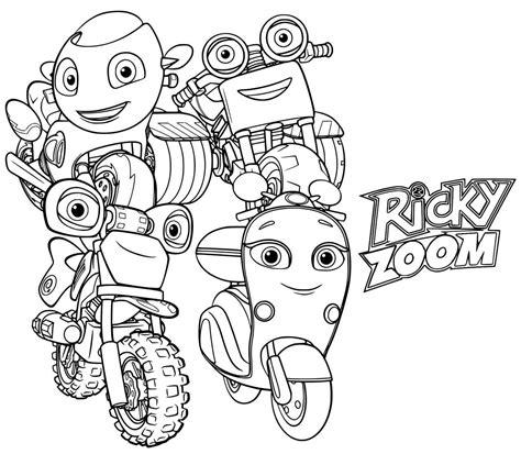 Dibujos de Ricky Zoom para colorear | Páginas para niños: Dibujar y Colorear Fácil, dibujos de En Zoom, como dibujar En Zoom paso a paso para colorear
