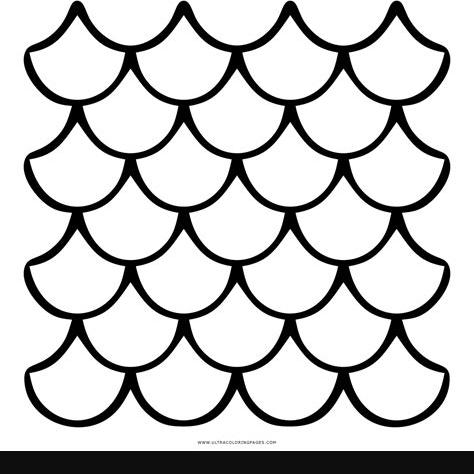 Printable Stencil Mermaid Fish Scale Template Printable: Aprende a Dibujar y Colorear Fácil con este Paso a Paso, dibujos de Escamas De Sirena, como dibujar Escamas De Sirena paso a paso para colorear