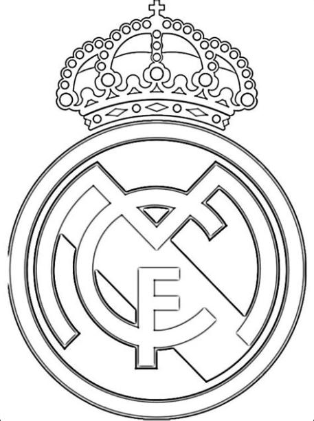Escudo Real Madrid Club de Fútbol | Dibujos para colorear: Aprende como Dibujar Fácil con este Paso a Paso, dibujos de Escudo Real Madrid, como dibujar Escudo Real Madrid para colorear