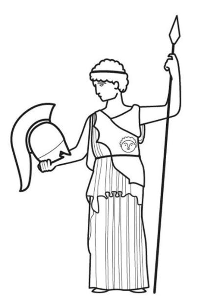Estatua de diosa griega: dibujo para colorear e imprimir: Aprende como Dibujar y Colorear Fácil con este Paso a Paso, dibujos de Esculturas Griegas, como dibujar Esculturas Griegas para colorear e imprimir